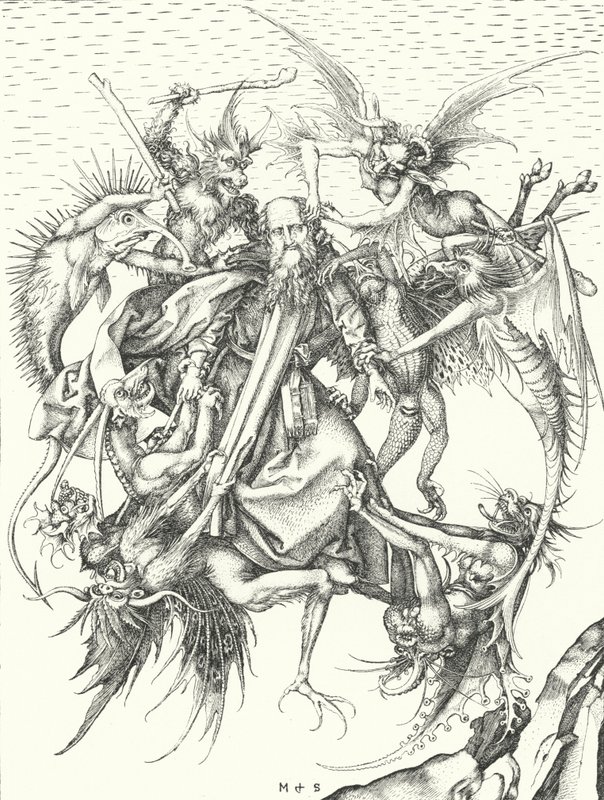 Tentación de San Antonio de Martin (after) Schongauer