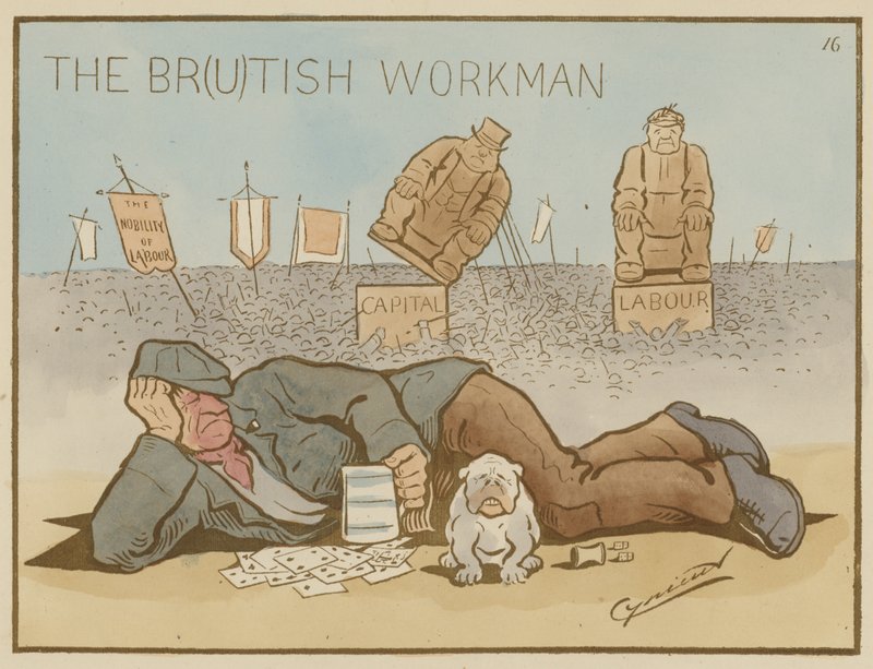 El trabajador británico de Martin Cynicus Anderson