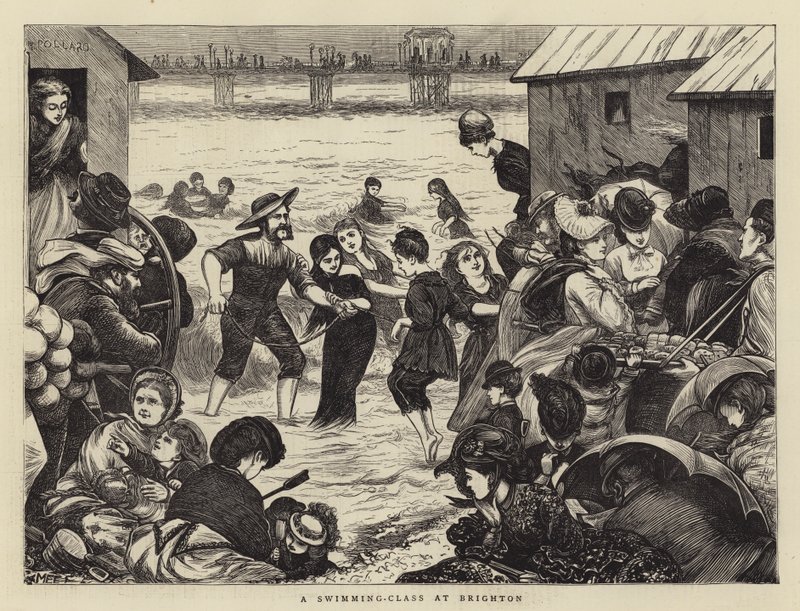 Una clase de natación en Brighton de Mary Ellen Edwards