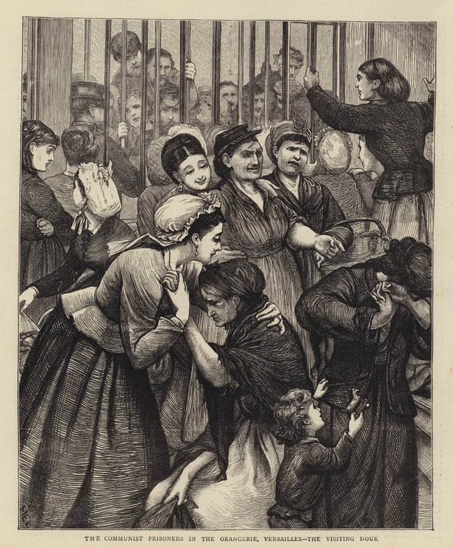Los prisioneros comunistas en la Orangerie, Versalles, la hora de la visita de Mary Ellen Edwards