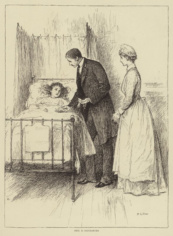 Ilustración para La historia de una enfermera, de Honnor Morten de Mary L. Gow