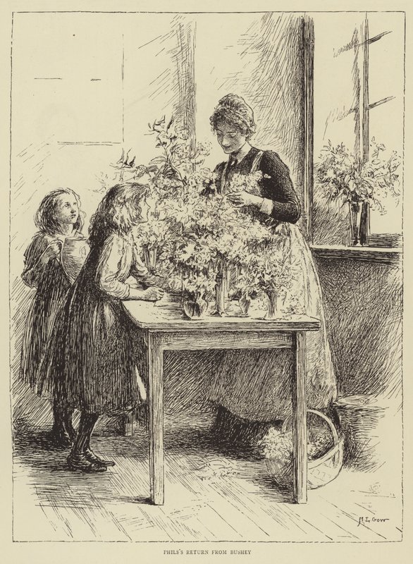 Ilustración para La Historia de una Enfermera, por Honnor Morten de Mary L. Gow