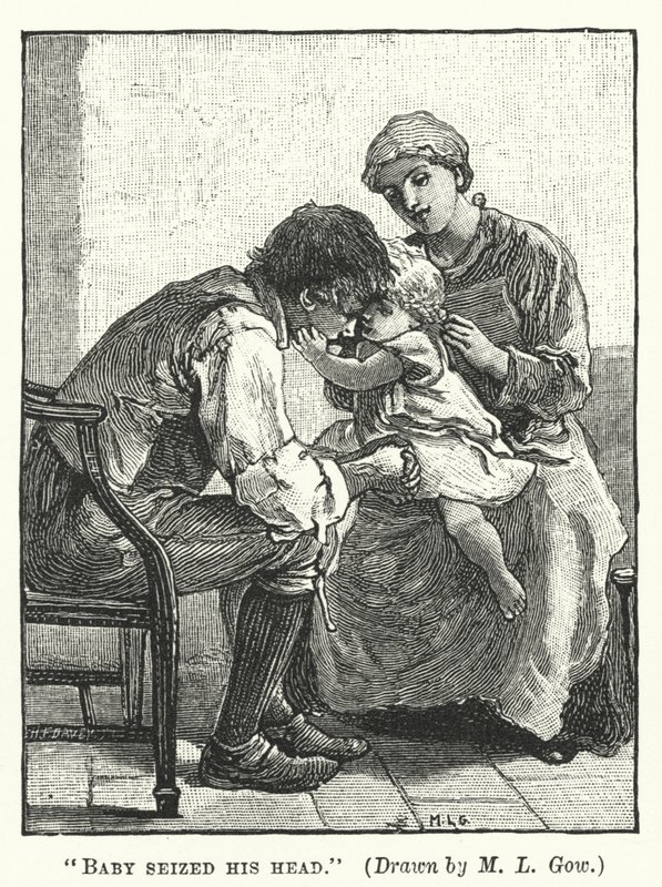 Silas Marner - El bebé le agarró la cabeza de Mary L. Gow