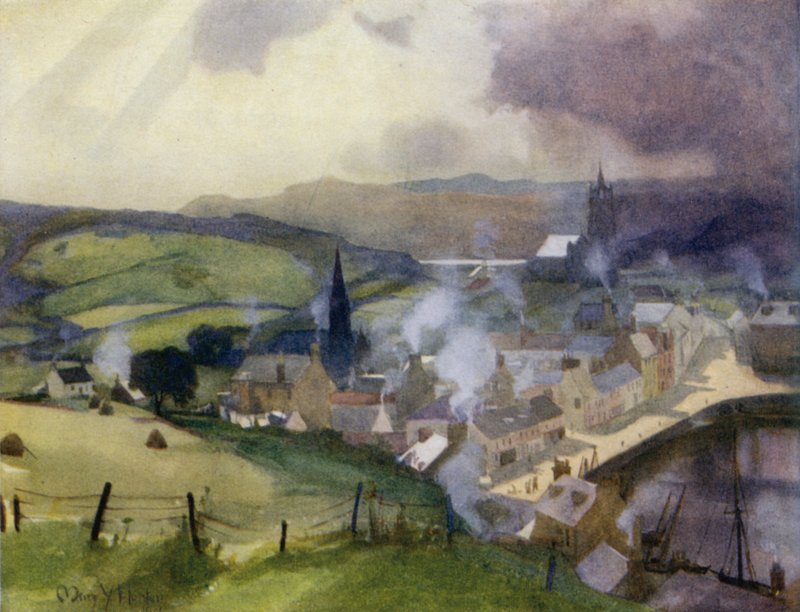 Tarbert, Loch Fyne (litografía en color) de Mary Young Hunter