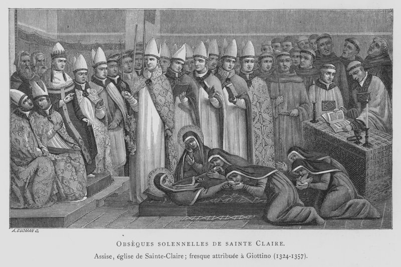 Funeral de Santa Clara de Maso di Banco Giottino