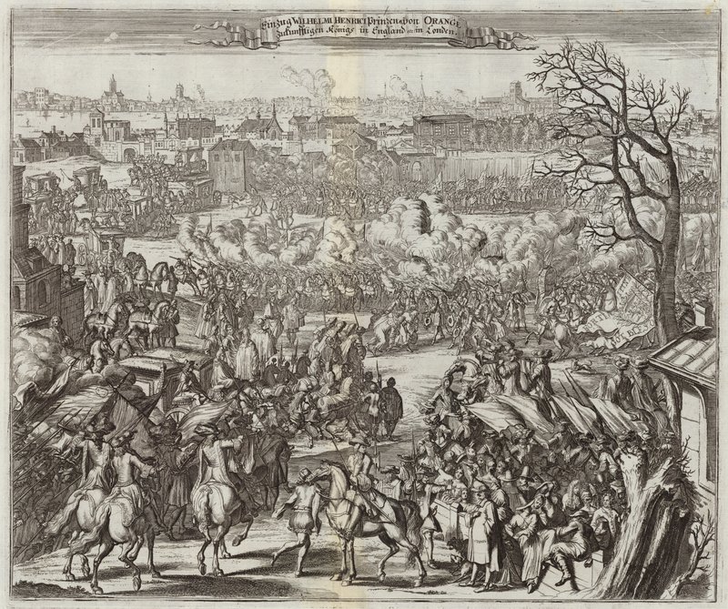 Guillermo II, Príncipe de Orange y Rey de Inglaterra de Mattaus the Younger Merian