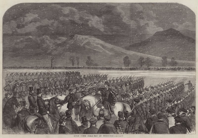 Día de campo del Cuerpo de Fusileros en Edimburgo de Matthew Somerville Morgan