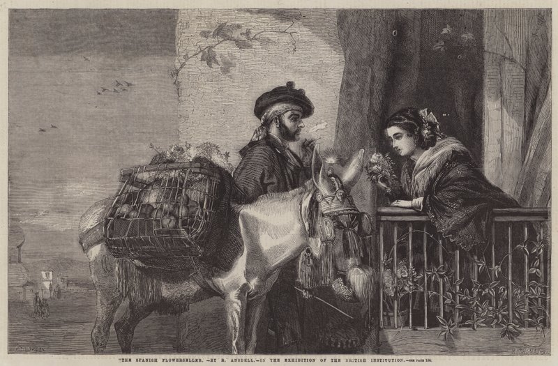 La vendedora de flores española de Matthew Somerville Morgan