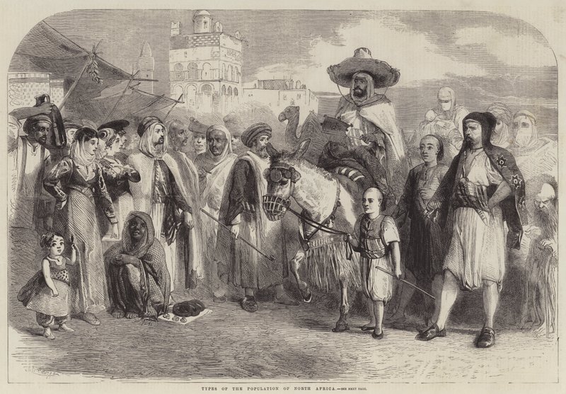 Tipos de la población del norte de África de Matthew Somerville Morgan