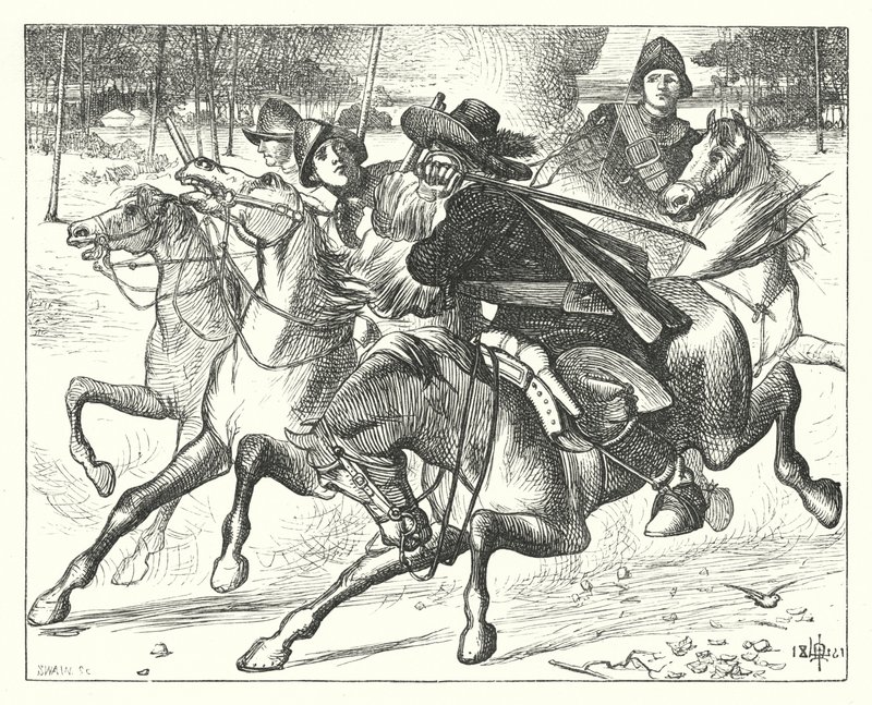 La fuga del caballero de Matthew James (attr. to) Lawless