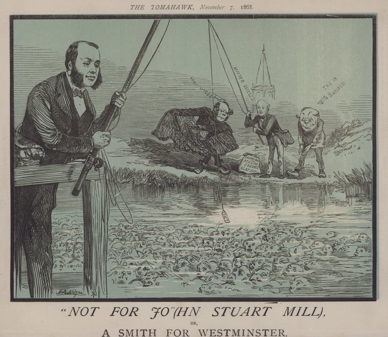 No para Jo(hn Stuart Mill) o, Un Smith para Westminster (litografía en color) de Matthew