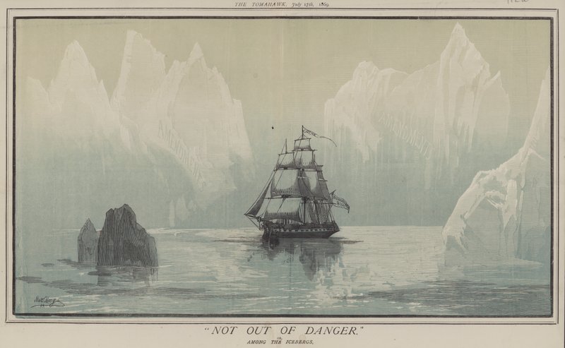 No fuera de peligro o, Entre los icebergs de Matthew