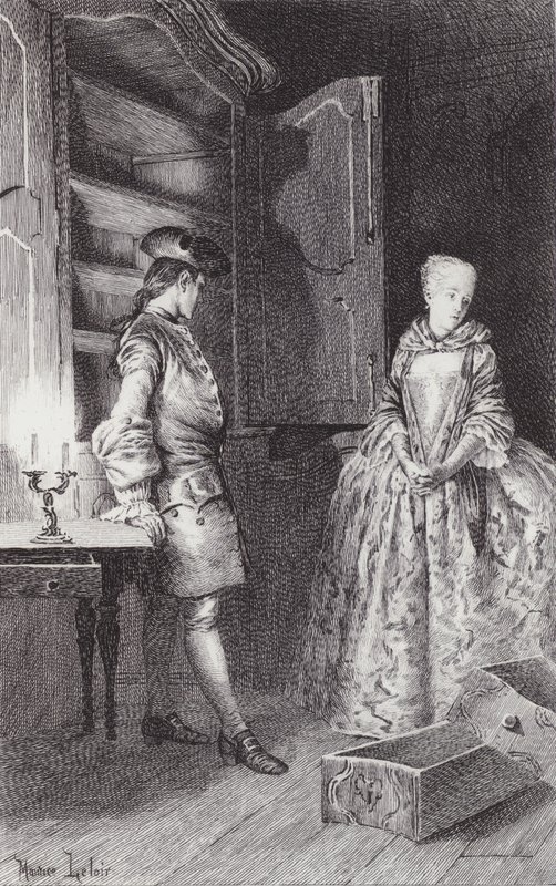 Escena de Manon Lescaut de Maurice Leloir