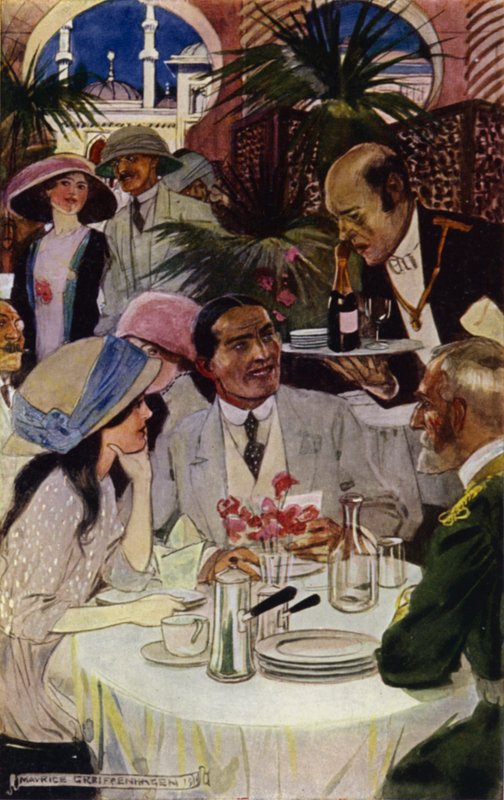 Visita a Bagdad: En el restaurante de Maurice (after) Greiffenhagen