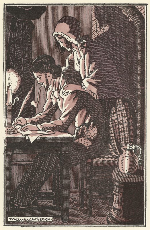 Ilustración para Scenes de la Vie de Boheme de Henri Murger (litografía) de Maurice Berty