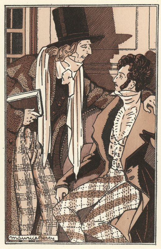 Ilustración para Scenes de la Vie de Boheme de Henri Murger (litografía) de Maurice Berty