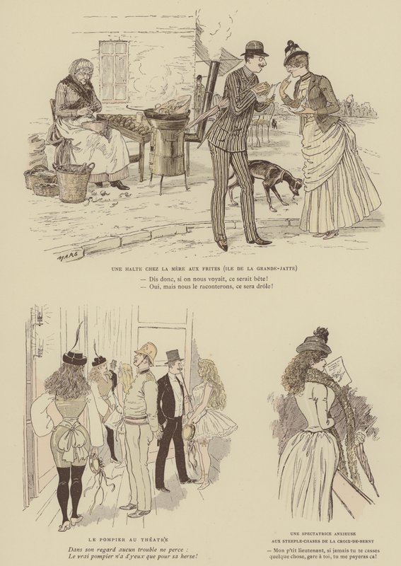 Ilustración para Paris Brillant de Maurice Charles Mathieu Bonvoisin