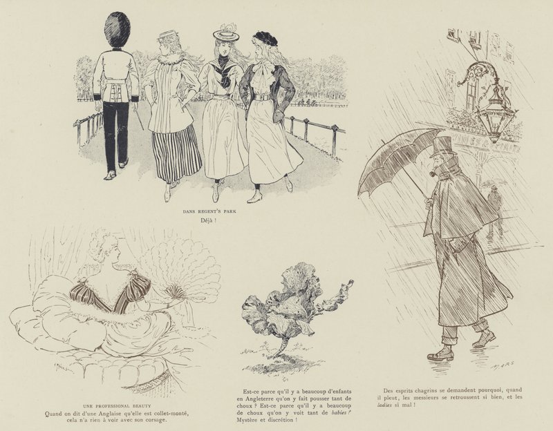 Ilustración para La Vie De Londres por Mars de Maurice Charles Mathieu Bonvoisin