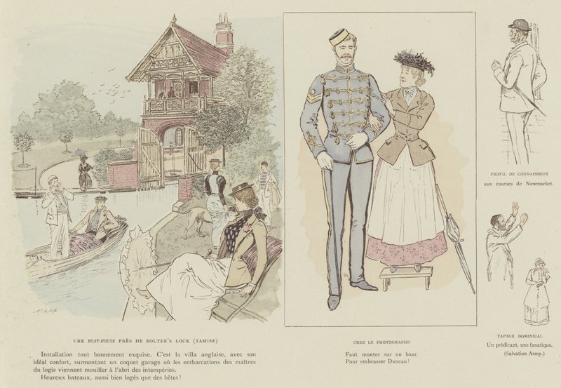 Ilustración para La Vie De Londres por Mars de Maurice Charles Mathieu Bonvoisin
