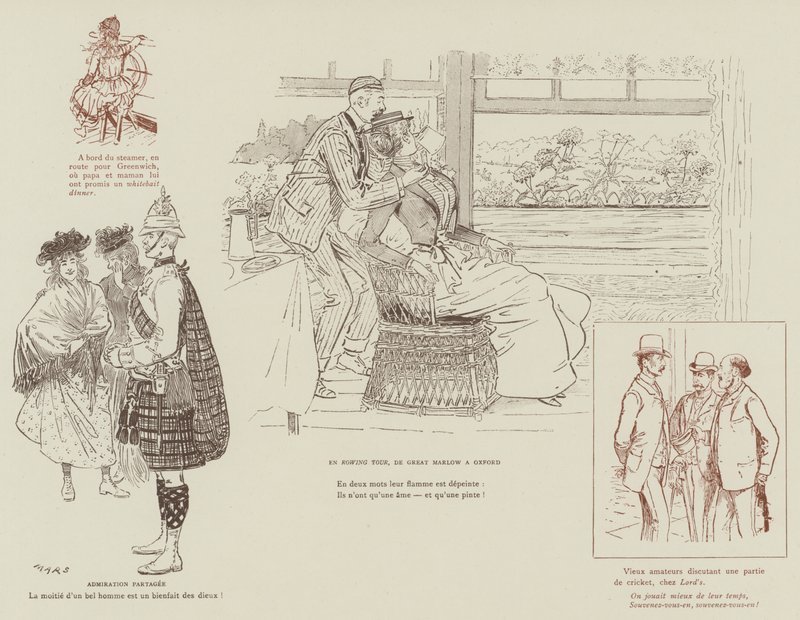 Ilustración para La Vie De Londres por Mars de Maurice Charles Mathieu Bonvoisin