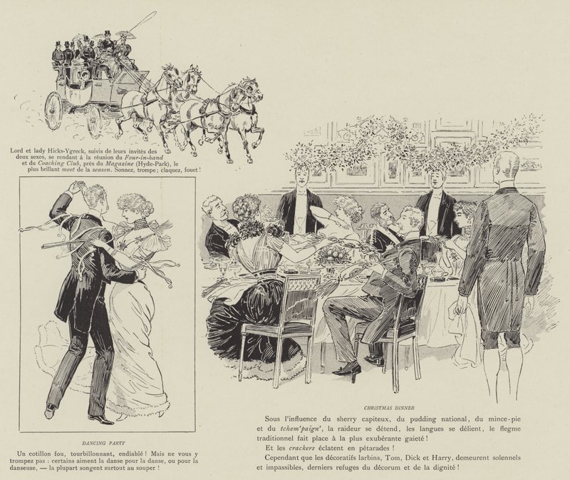 Ilustración para La Vie De Londres por Mars de Maurice Charles Mathieu Bonvoisin
