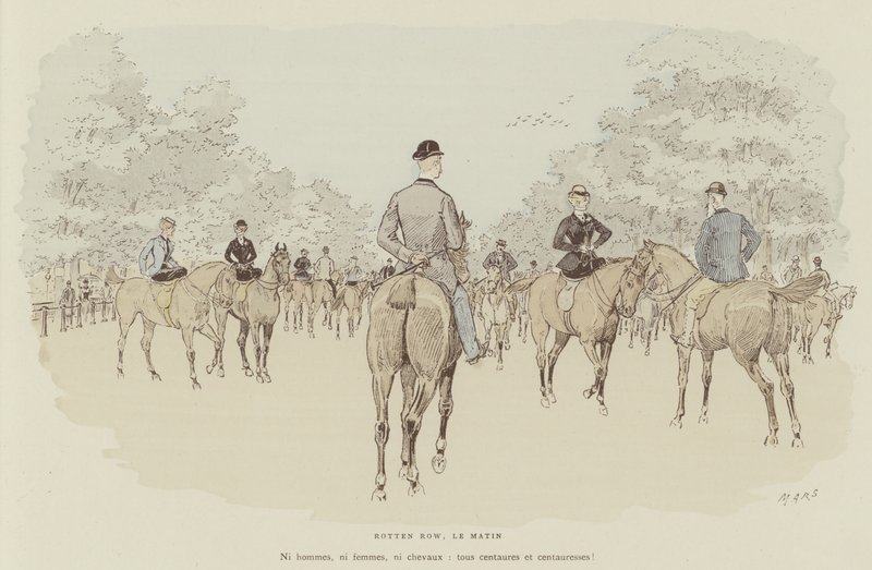 Ilustración para La Vie De Londres por Mars de Maurice Charles Mathieu Bonvoisin