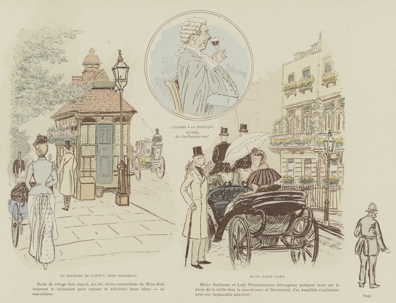 Ilustración para La Vie De Londres por Mars de Maurice Charles Mathieu Bonvoisin