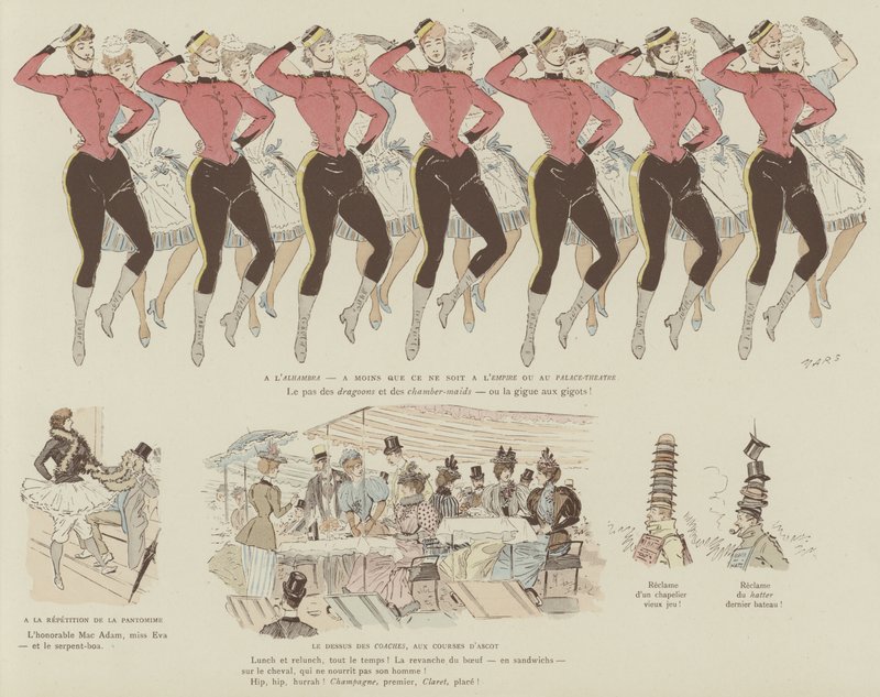 Ilustración para La Vie De Londres por Mars de Maurice Charles Mathieu Bonvoisin