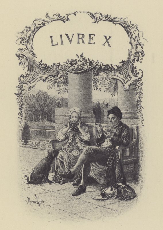 Ilustración para el Libro X de Les Confessions de Jean-Jacques Rousseau de Maurice Leloir