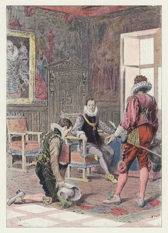 Ilustración para Gil Blas (litografía en color) de Maurice Leloir