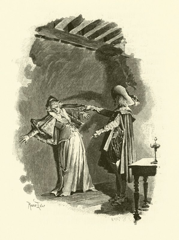 Ilustración de Los Tres Mosqueteros de Maurice Leloir