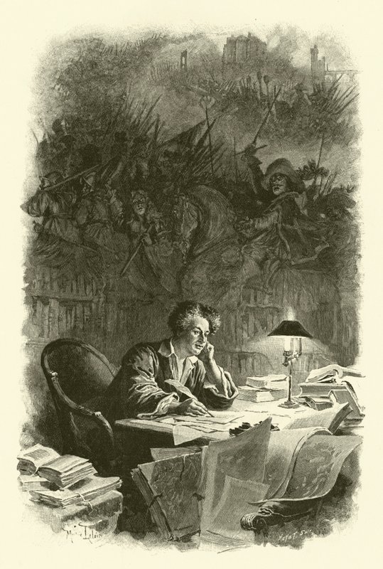 Ilustración para Los Tres Mosqueteros de Maurice Leloir