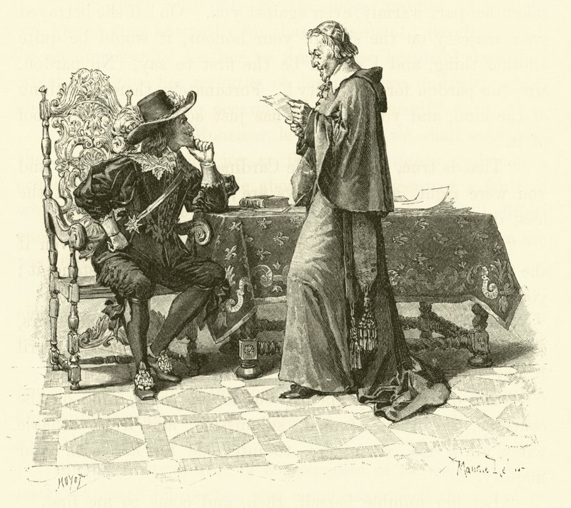 Ilustración para Los Tres Mosqueteros de Maurice Leloir