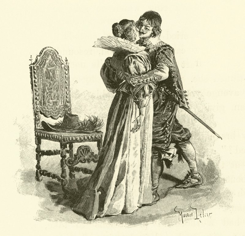 Ilustración para Los Tres Mosqueteros de Maurice Leloir