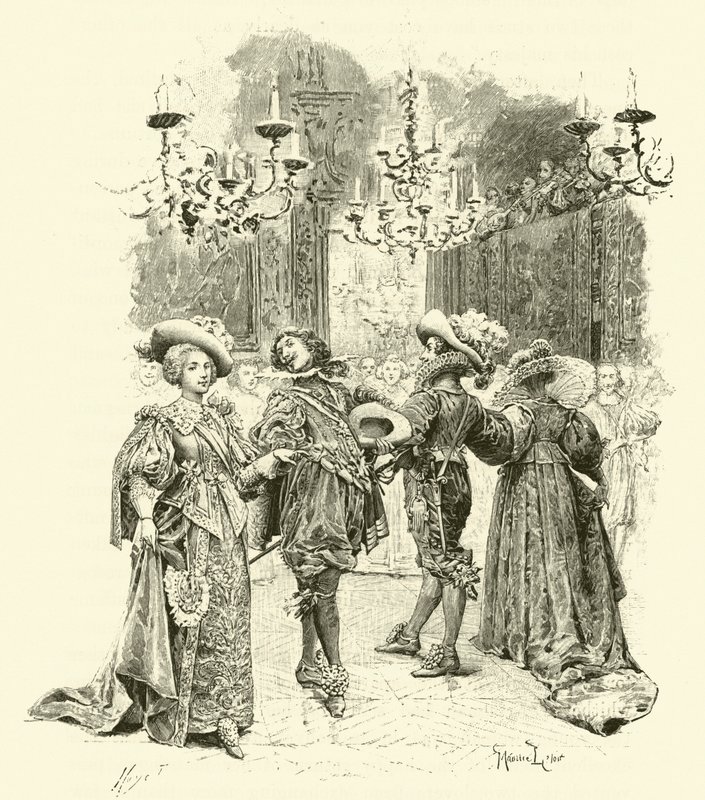 Ilustración para Los Tres Mosqueteros de Maurice Leloir