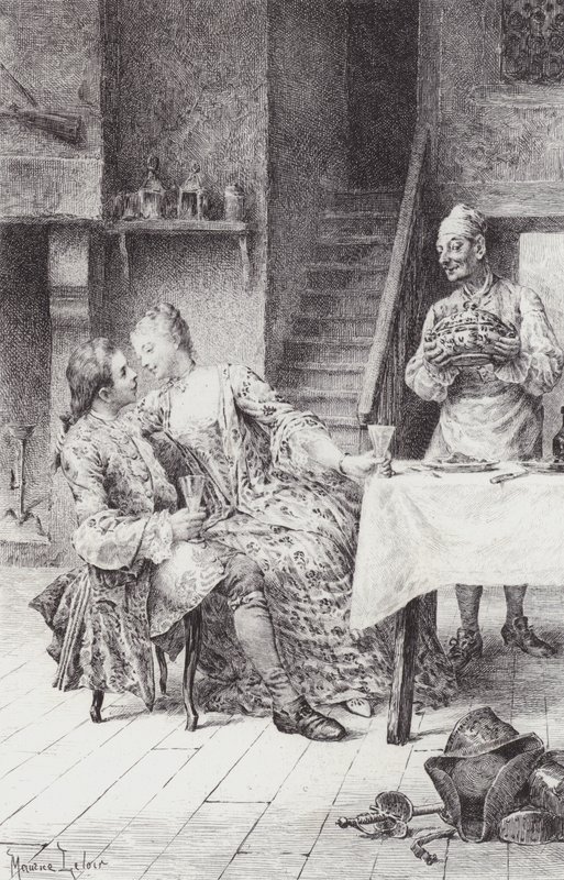 Escena de Manon Lescaut de Maurice Leloir