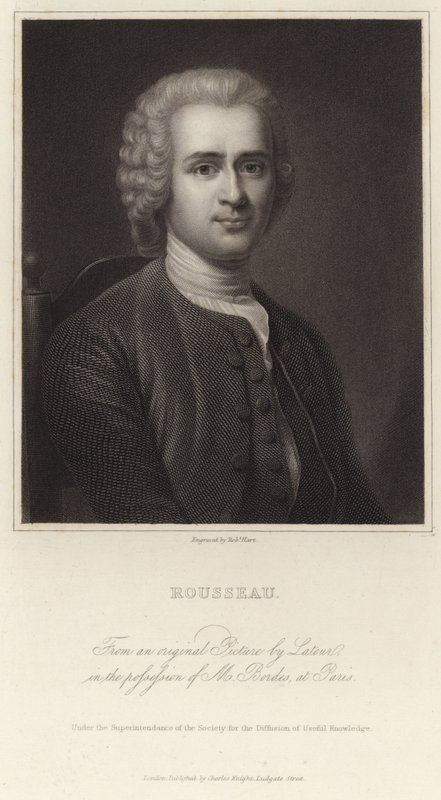 Retrato de Jean-Jacques Rousseau de Maurice Quentin de La Tour