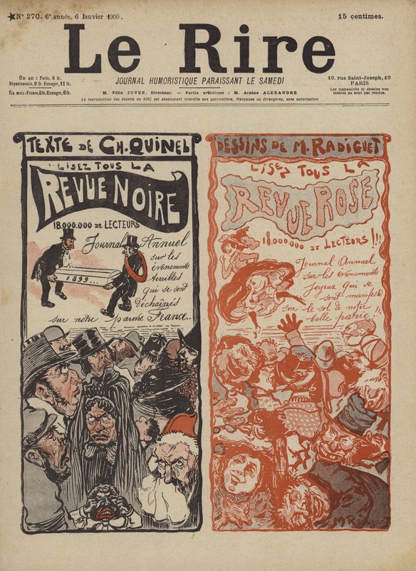 Ilustración para Le Rire de Maurice Radiguet