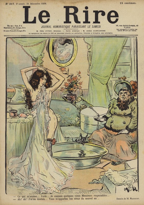 Ilustración para Le Rire de Maurice Radiguet