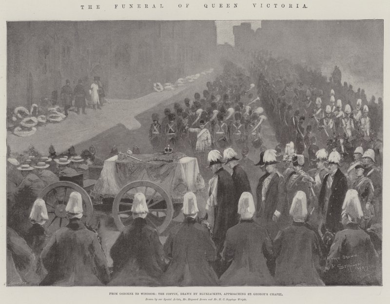 El funeral de la Reina Victoria de Maynard Brown