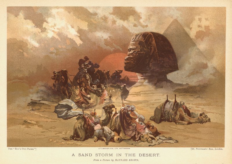 Tormenta de arena en el desierto de Maynard Brown