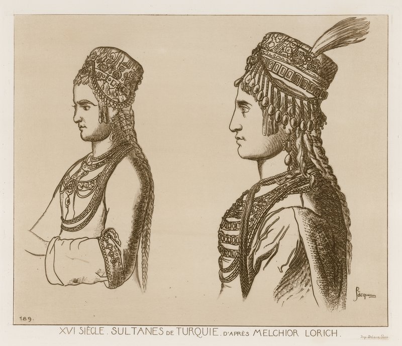Sultanes del siglo XVI de Turquía de Melchior Lorck
