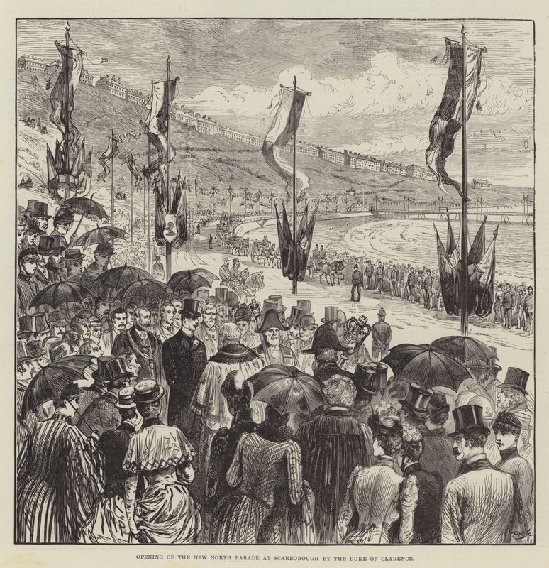 Inauguración del nuevo North Parade en Scarborough por el Duque de Clarence de Melton Prior