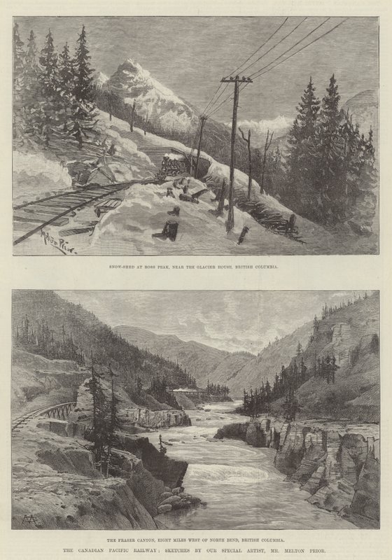 El ferrocarril del Pacífico canadiense de Melton Prior