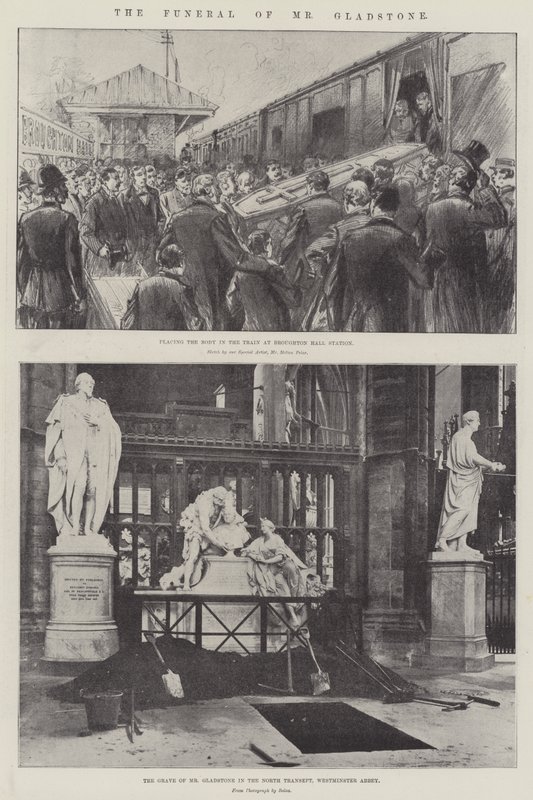 El funeral del Sr. Gladstone de Melton Prior