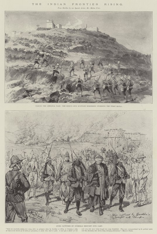 El levantamiento de la frontera india de Melton Prior