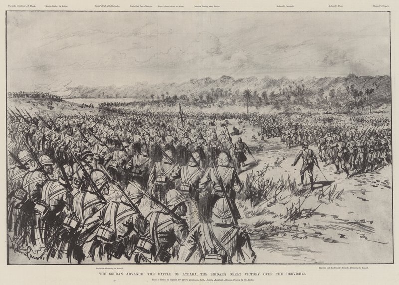 El avance en Sudán, la batalla de Atbara, la gran victoria del Sirdar sobre los derviches de Melton Prior