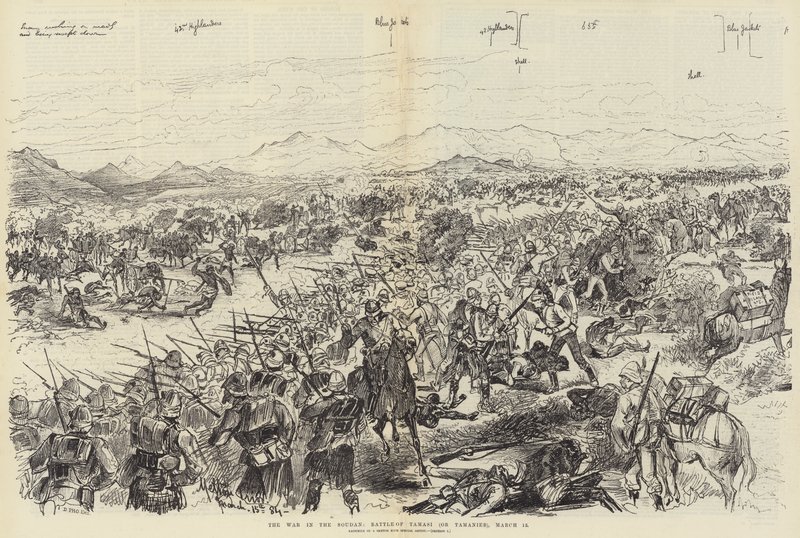 La guerra en Sudán, batalla de Tamasi (o Tamanieb), 13 de marzo de Melton Prior