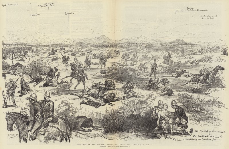 La guerra en Sudán, batalla de Tamasi (o Tamanieb), 13 de marzo de Melton Prior