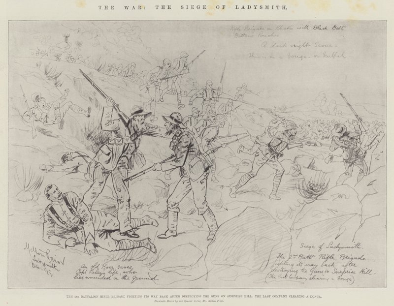 La guerra, el sitio de Ladysmith de Melton Prior